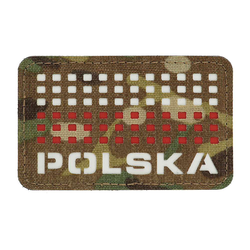 Nášivka M-Tac PL Flag Polska 5x8 - multicam