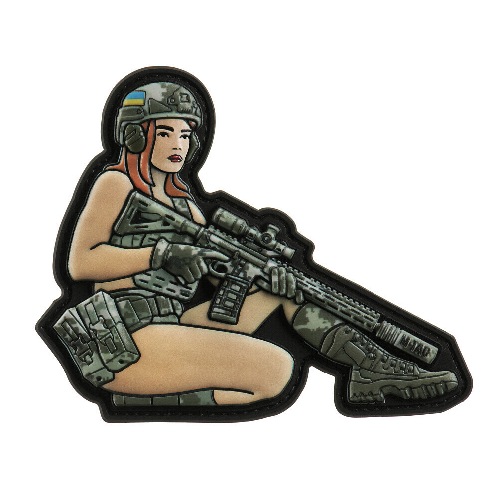 Nášivka M-Tac Tactical Girl Brunet 2 - barevná