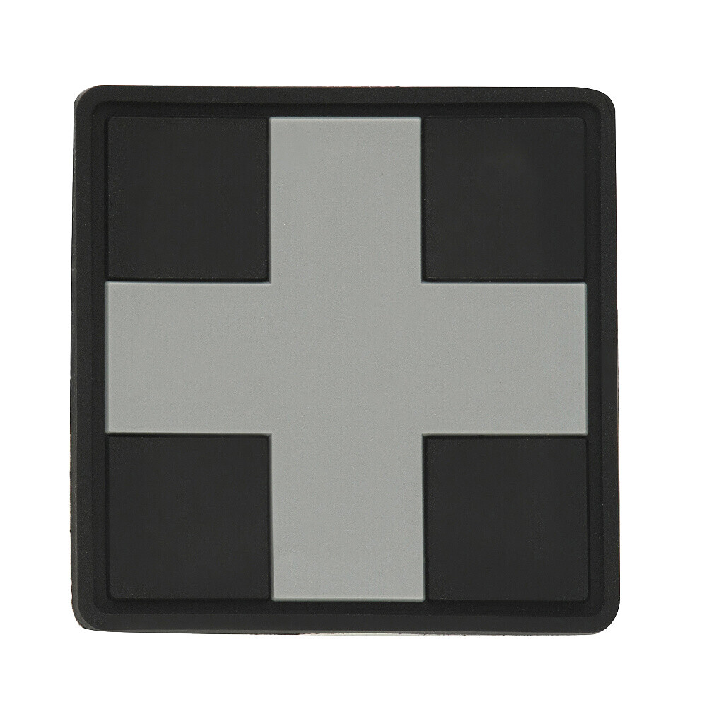 Nášivka M-Tac Medic Cross Square - černá-šedá