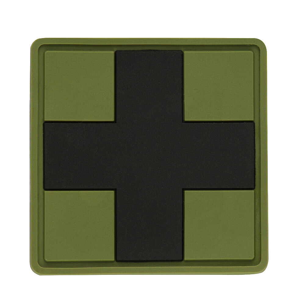 Nášivka M-Tac Medic Cross Square - olivová-černá