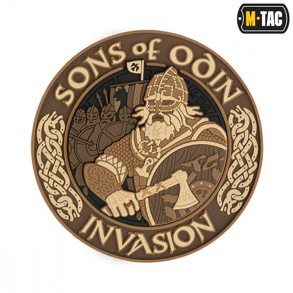 Nášivka M-Tac Sons of Odin 3D - hnědá-desert