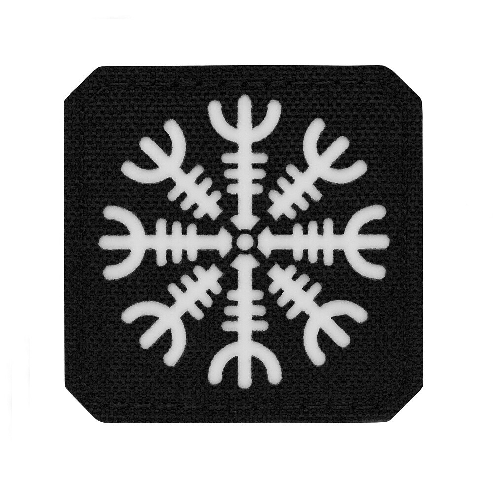 Nášivka M-Tac Helm of Terror Laser Cut Glow - černá-bílá