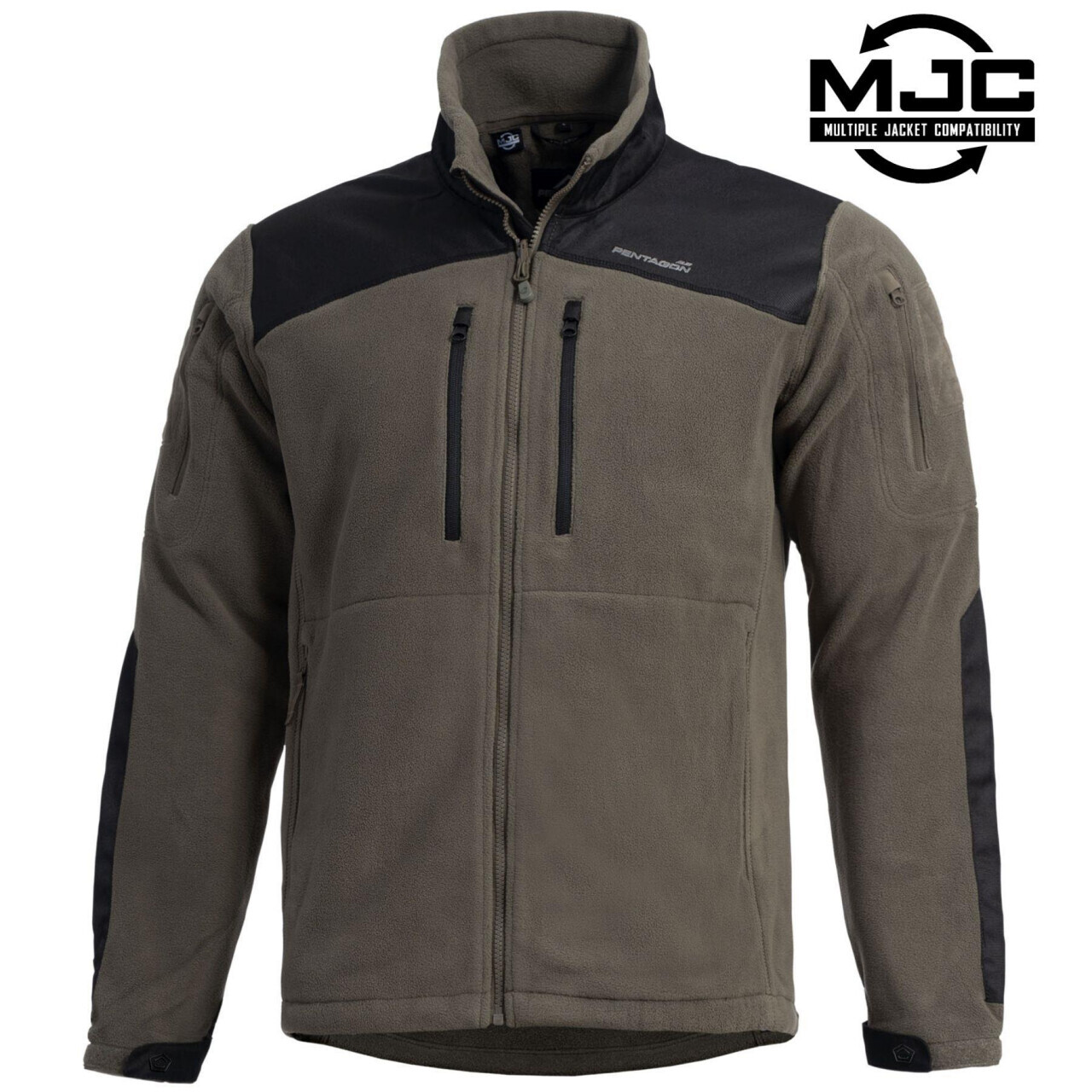 Bunda fleecová Pentagon Nestor Tactical Fleece - olivová-černá, S