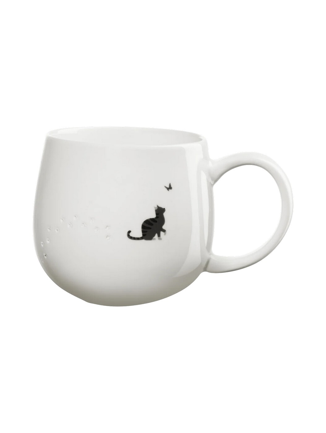 Porcelánový hrnek 400 ml MAGU FOOTPRINTS CAT ASA Selection - bílý