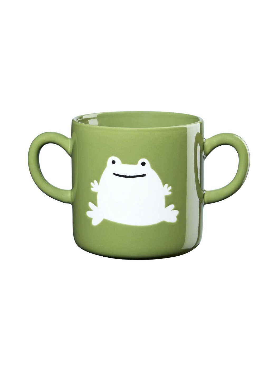 Porcelánový hrnek s uchem 250 ml žába KIDS ASA Selection - zelený