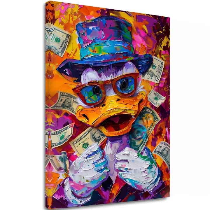 Obrázek MONEY DUCK | italské plátno