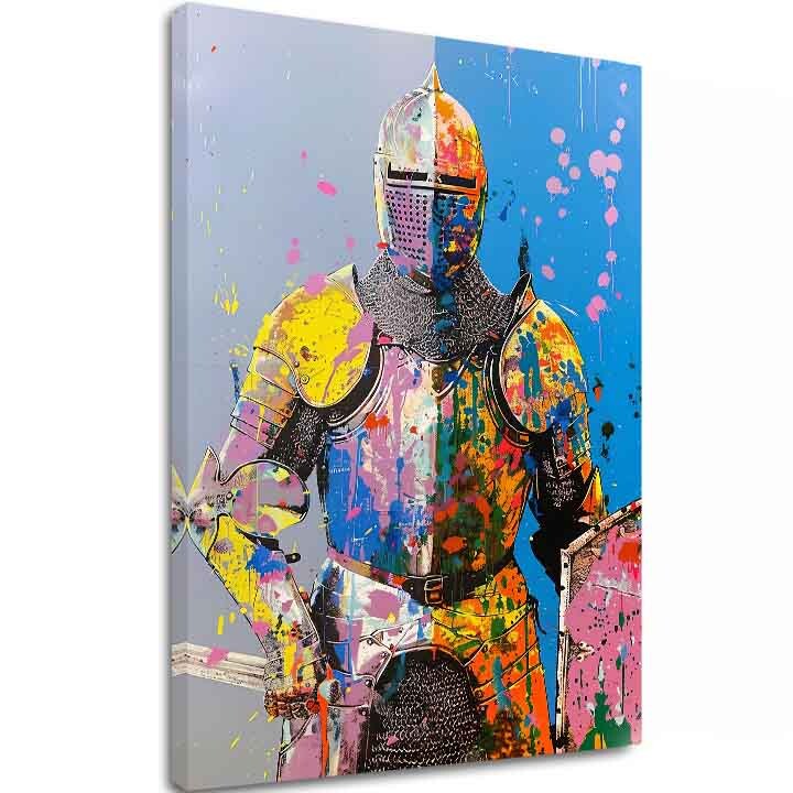 Obrázek GRAFFITI KNIGHT | italské plátno