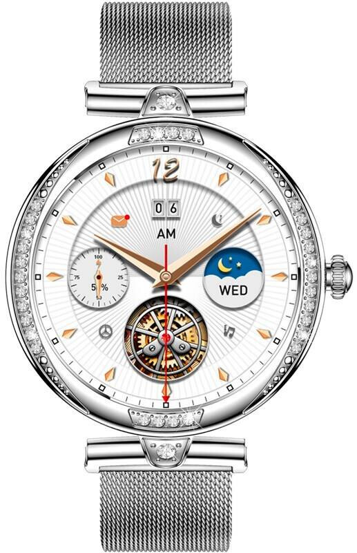 CARNEO Chytré hodinky CARNEO Seinna HR+ silver