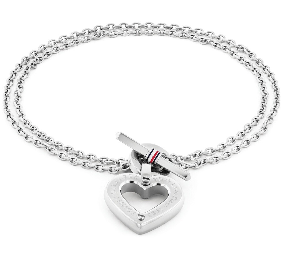 Tommy Hilfiger Úchvatný ocelový náramek se srdíčkem Toggle Heart 2780969