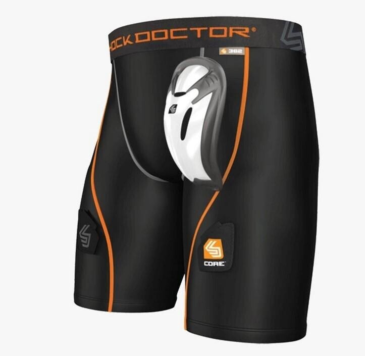 Shock Doctor 362 Boy kompresní hokejové šortky s Flex suspenzorem