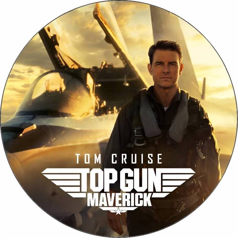 Jedlý papír Top Gun Maverick u stíhačky 19,5cm - Pictu Hap