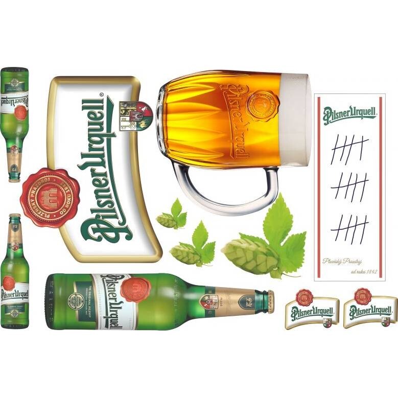 Jedlý papír Pilsner Urquel k vystříhnutí A4 - Pictu Hap