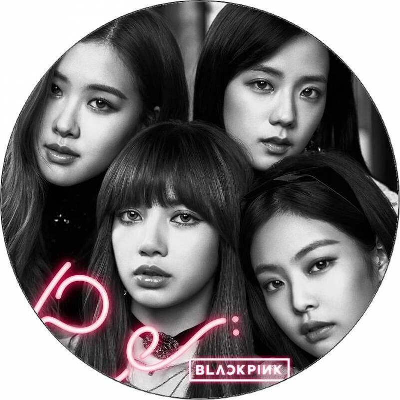 Jedlý papír Black pink 19,5cm - Pictu Hap
