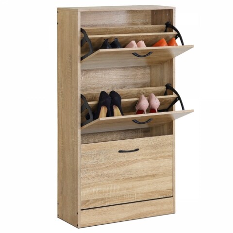 Botník, 3 přihrádky, dekor dub, MDF ABO-G1016 OAK ABO-G1016 OAK Autronic