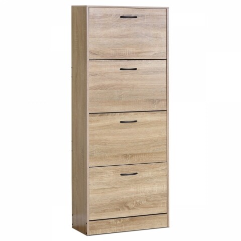Botník, 4 přihrádky, dekor dub, MDF ABO-G1018 OAK ABO-G1018 OAK Autronic