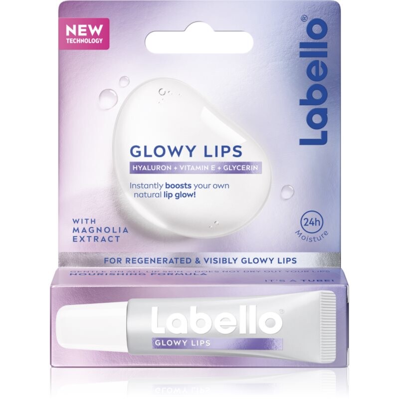 Labello Glowy Lips hydratační balzám na rty s kyselinou hyaluronovou 10 ml
