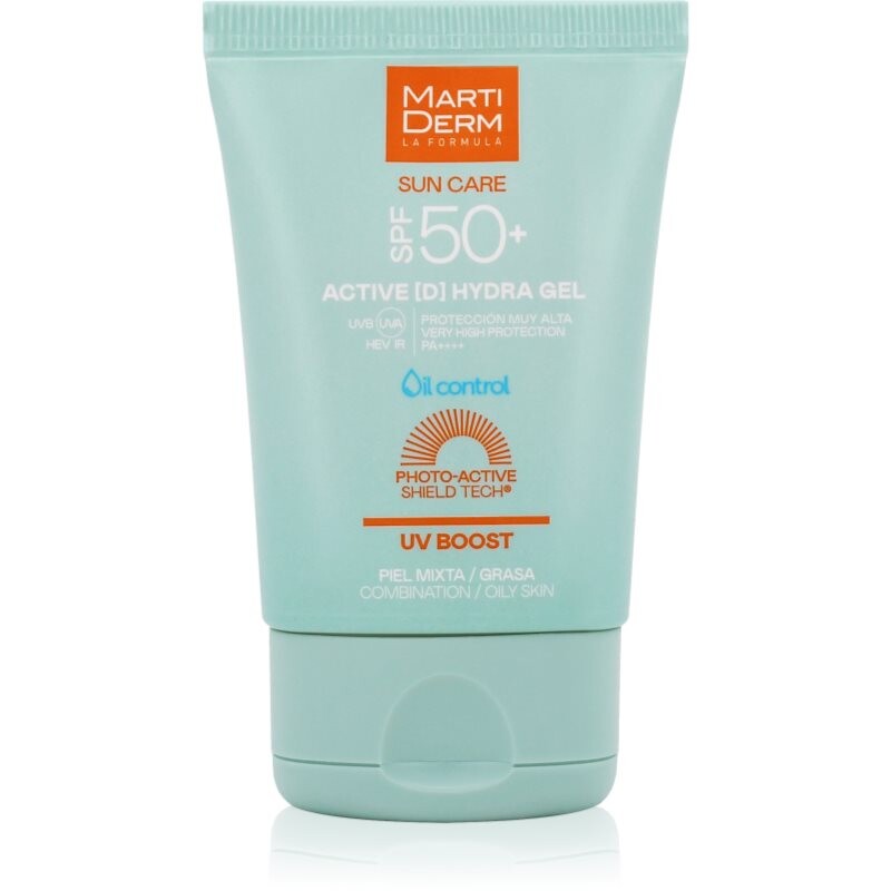 MartiDerm Sun Care Active D Hydra Gel opalovací gel-krém na obličej 50 ml