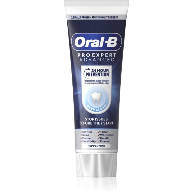 Oral B Pro-Expert Advanced Deep Clean zubní pasta pro důkladné vyčištění zubů Peppermint 75 ml