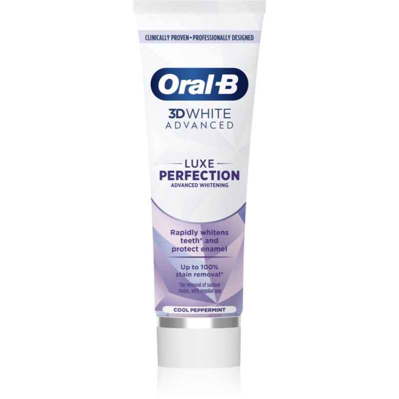 Oral B 3D White Luxe Perfection bělicí zubní pasta Cool Peppermint 75 ml