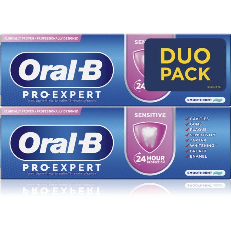 Oral B Pro Expert Sensitive zubní pasta pro citlivé zuby 2x75 ml