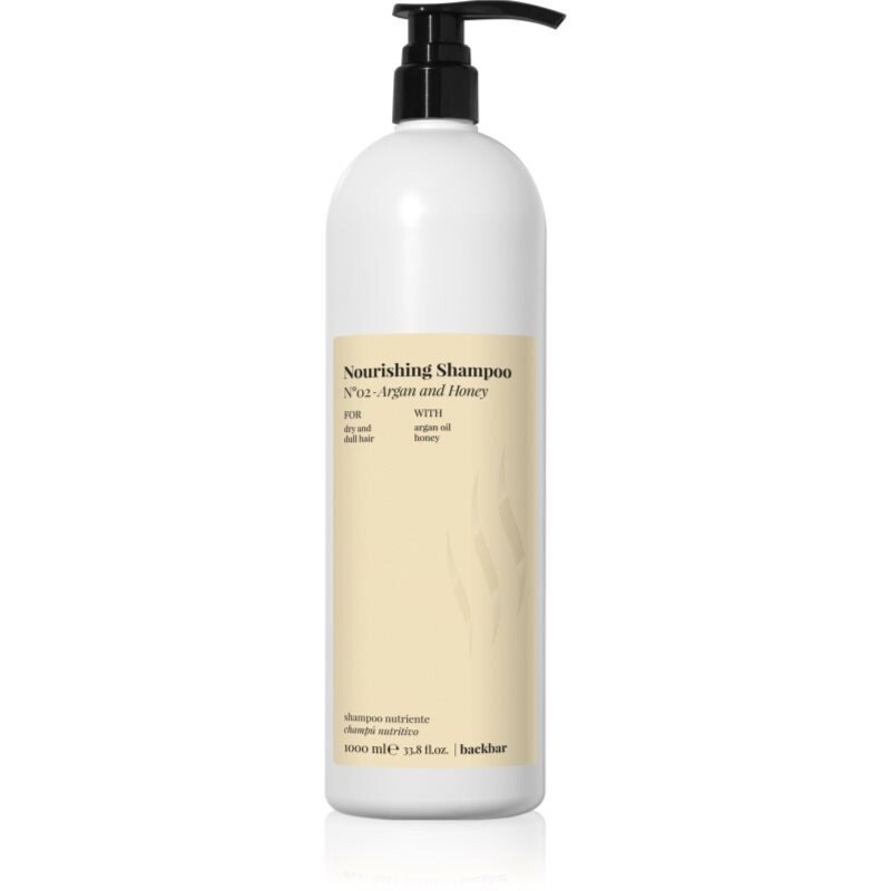 FarmaVita Backbar Nourishing vyživující šampon pro obnovu a posílení vlasů 1000 ml