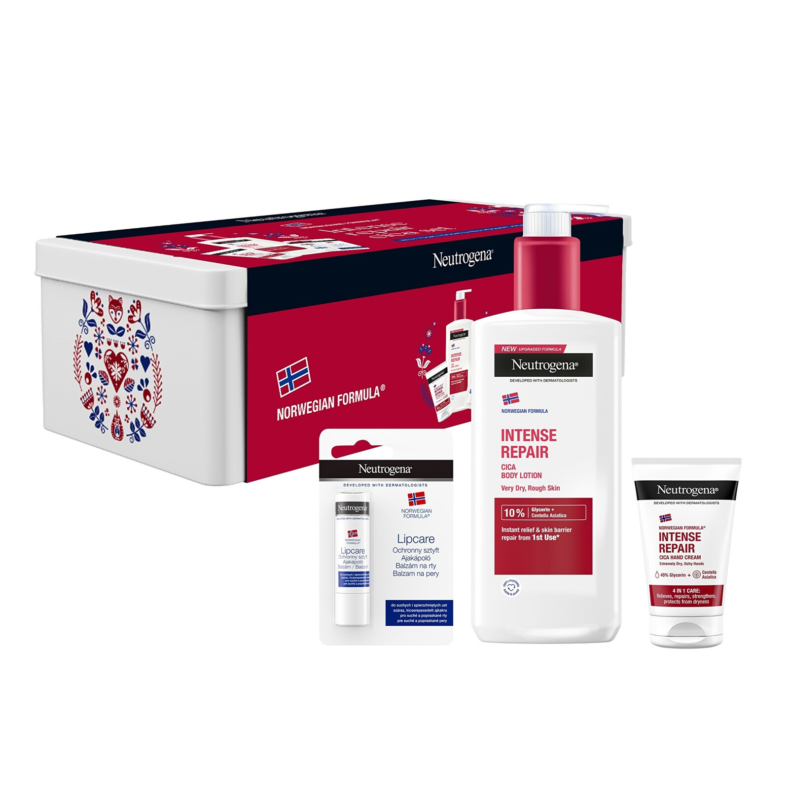 Neutrogena Dárková sada regenerační péče Intense Repair Cica Care