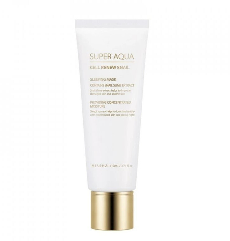 Missha Noční pleťová maska Super Aqua Cell Renew Snail (Sleeping Mask) 110 ml