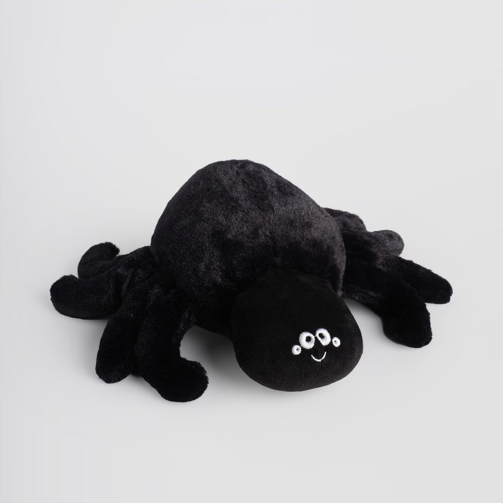 HOME & YOU Plyšový pavouk 33 cm - černá