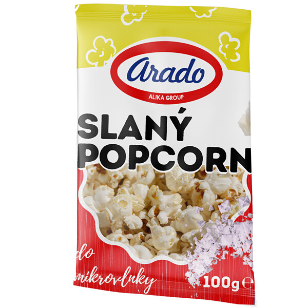 Popcorn Solený 100g Arado