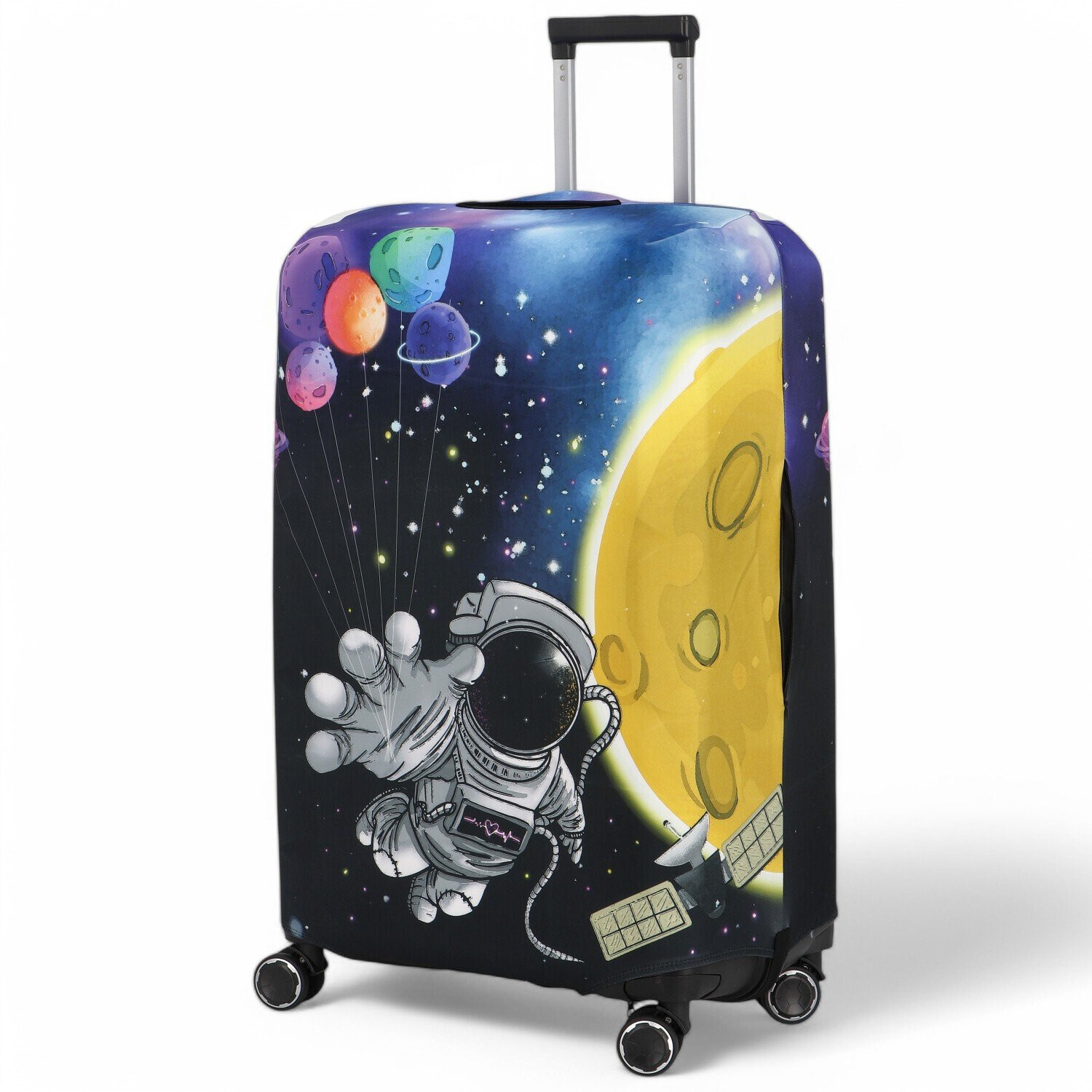 Obal na kufr Travel Astro-Moon velikost M, tmavě šedý