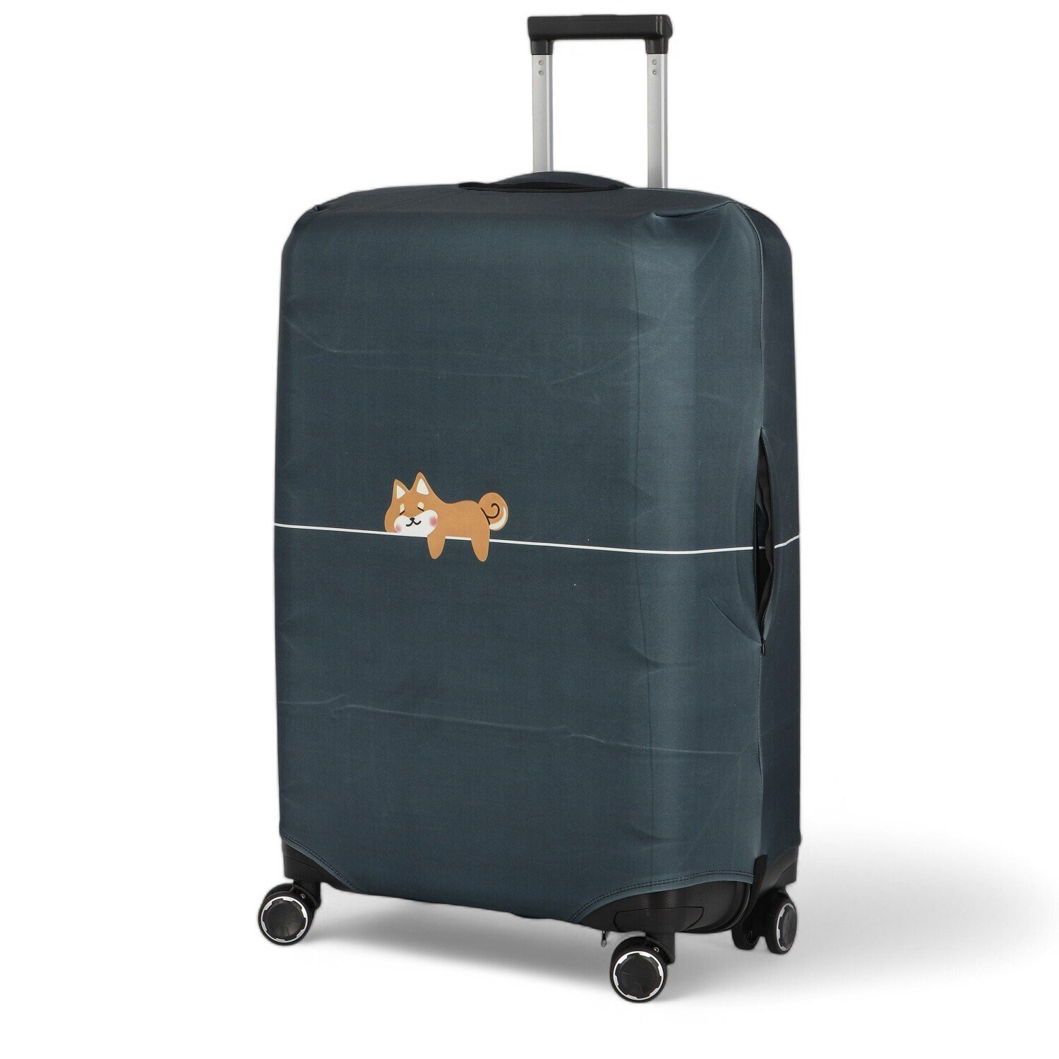 Obal na kufr Travel Kotě velikost M, tmavě šedý