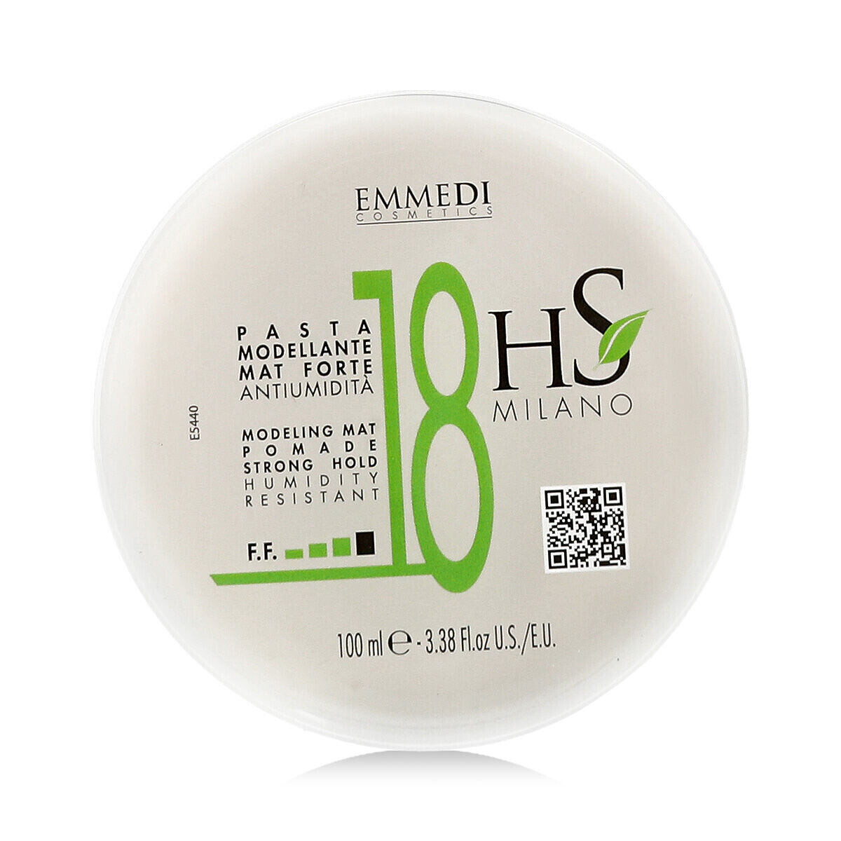 HS MILANO Matt Pomade Strong Hold matná pasta se silným fixačním účinkem 100 ml unisex