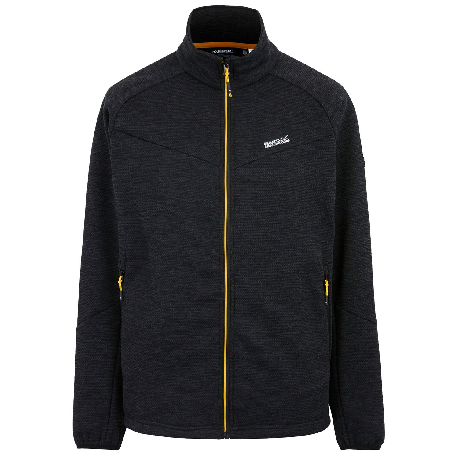 Pánská funkční mikina Regatta Rivake Velikost: L / Barva: černá/oranžová