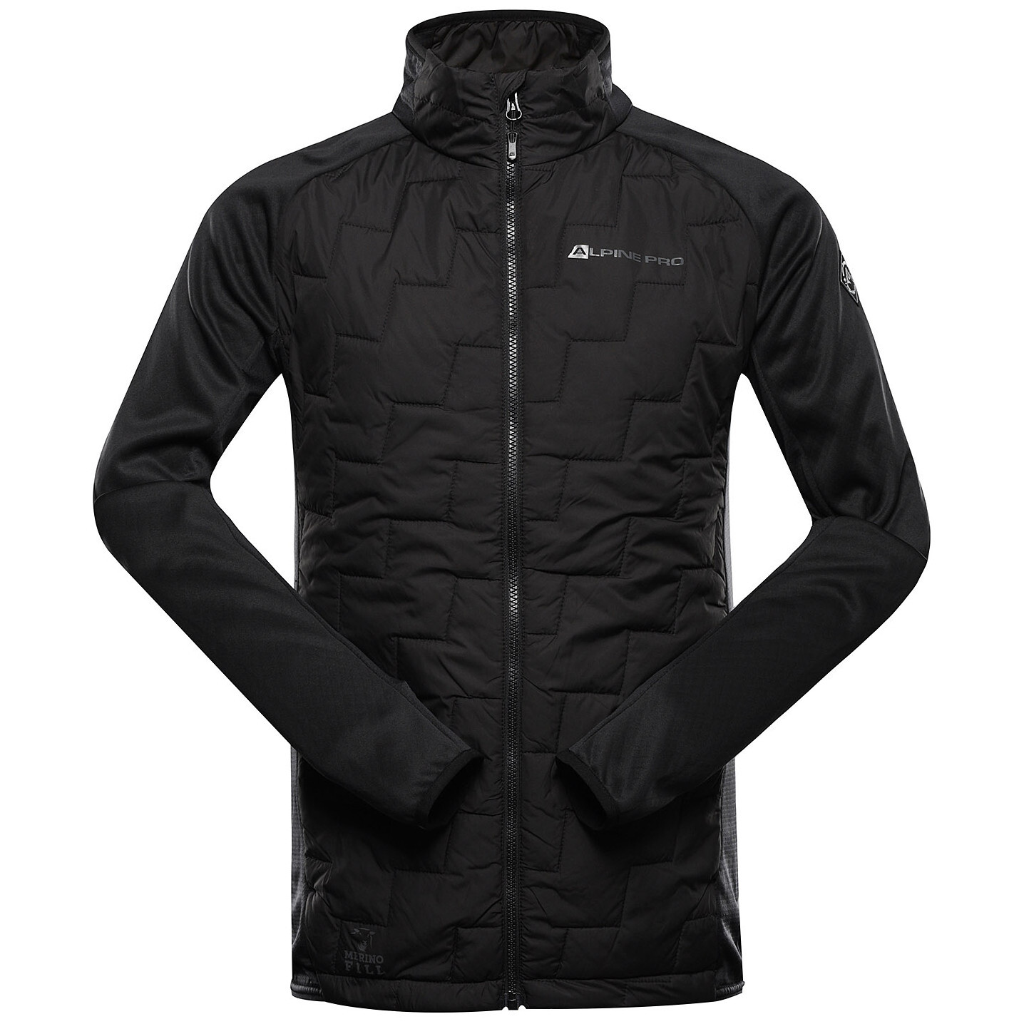 Pánská mikina Alpine Pro Jorw Velikost: M / Barva: černá