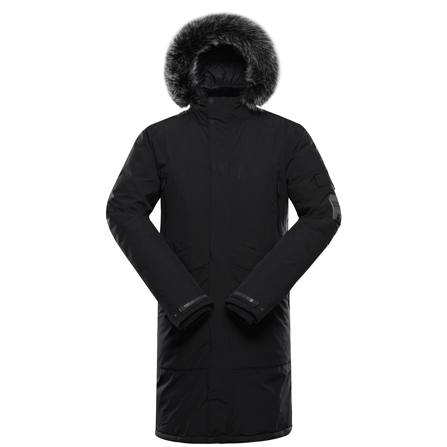 Pánský zimní kabát Alpine Pro Wuss Velikost: M / Barva: černá