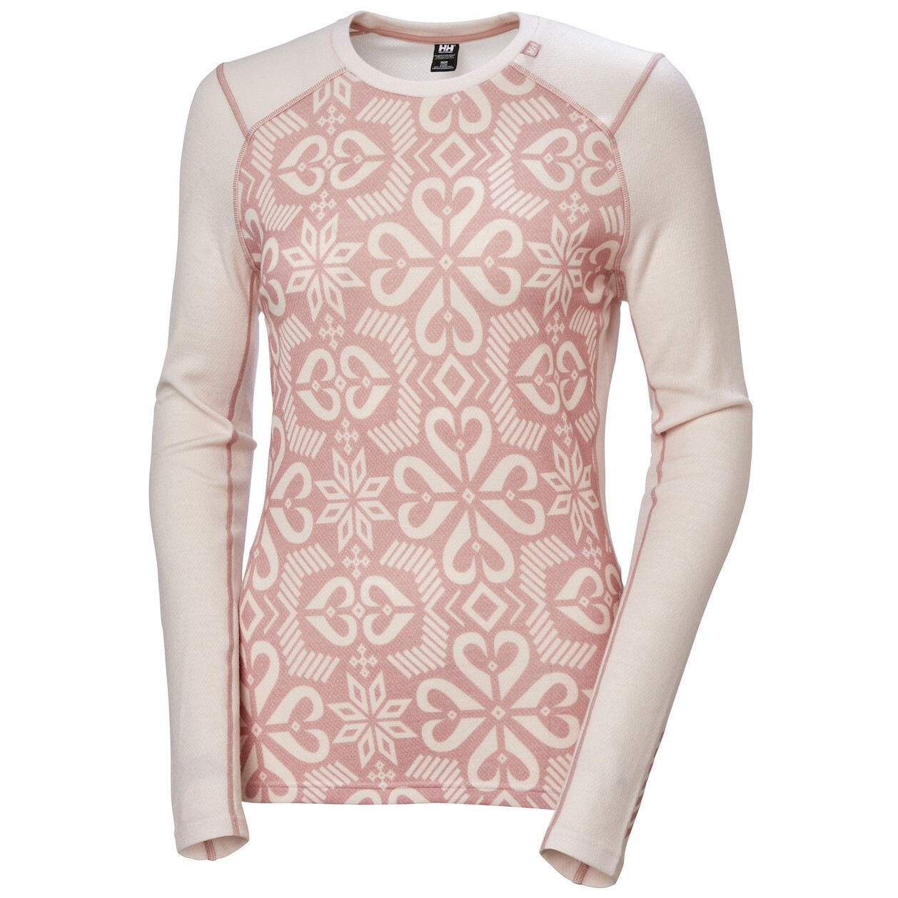 Dámské funkční triko Helly Hansen W Lifa Merino Midw Gra Crew Velikost: L / Barva: světle růžová