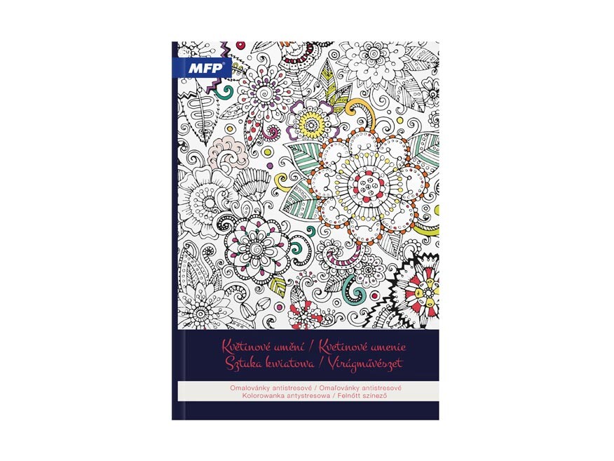 MFP 5301240 Omalovánky antistresové Květinové umění 210x290mm/32s