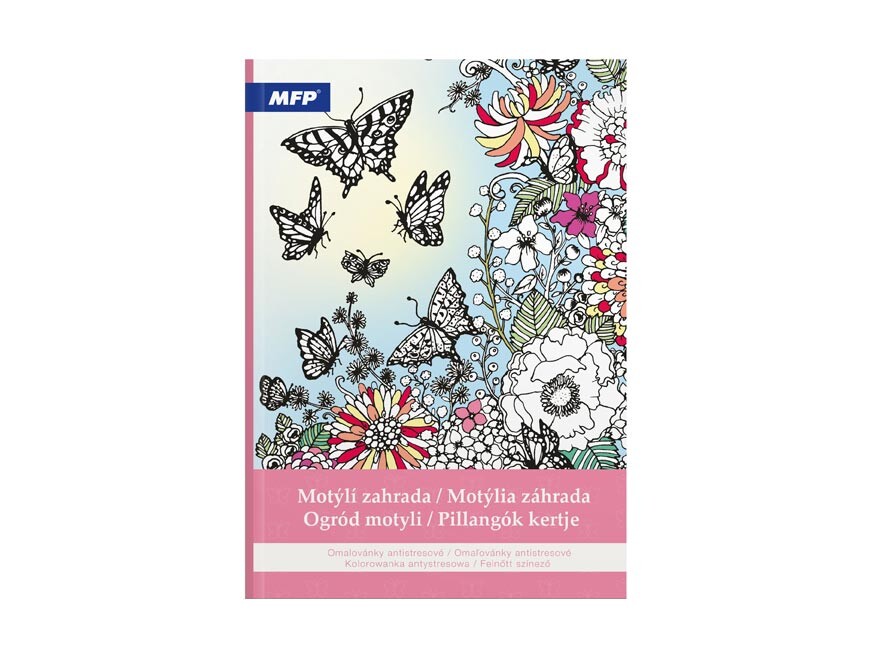 MFP 5301241 Omalovánky antistresové Motýlí zahrada 210x290mm/32s