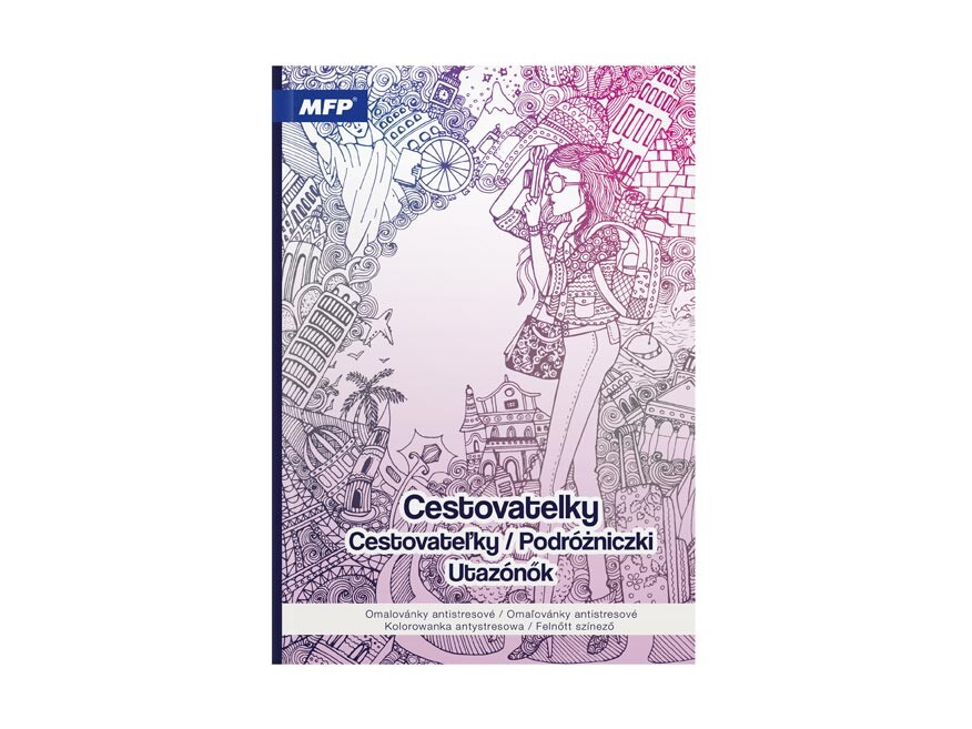 MFP 5301242 Omalovánky antistresové Cestovatelky 210x290mm/32s