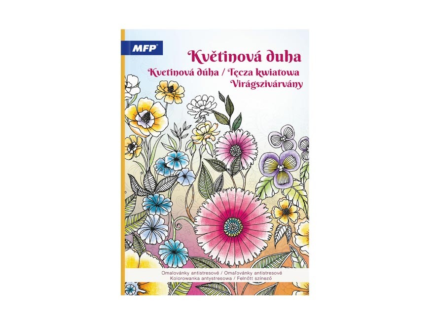 MFP 5301244 Omalovánky antistresové Květinová duha 210x290mm/32s