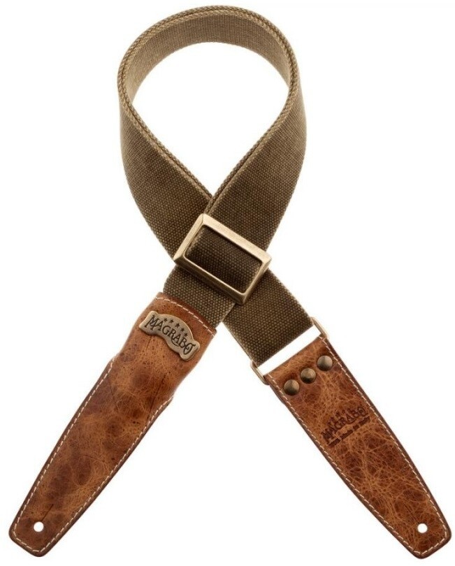 Magrabò Stripe SS Cotton Washed Green 5 cm, Aged 959