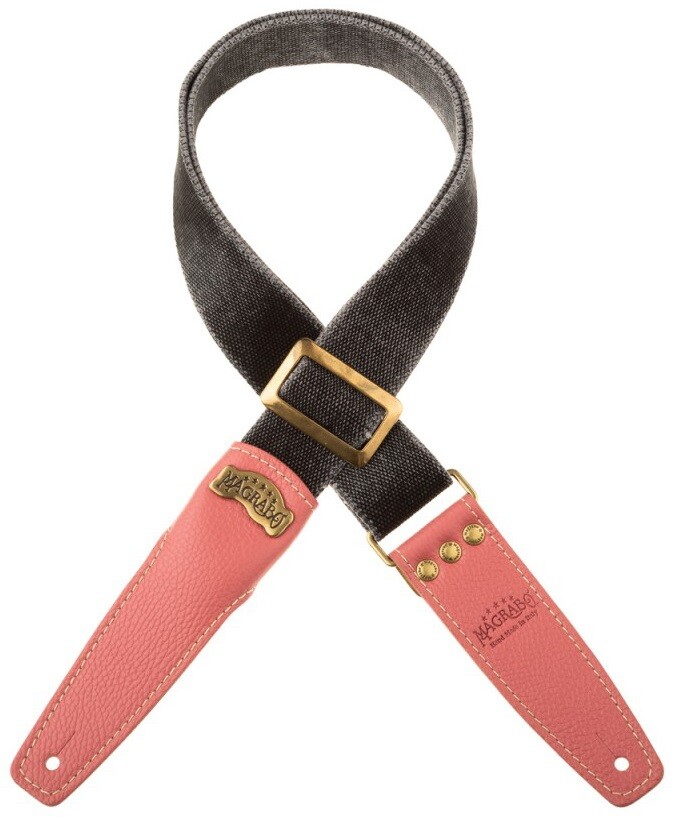 Magrabò Stripe SS Cotton Washed Black 5 cm, Litchy