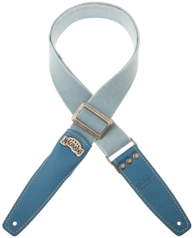 Magrabò Stripe SS Cotton Washed Celestial 5 cm, Celestial