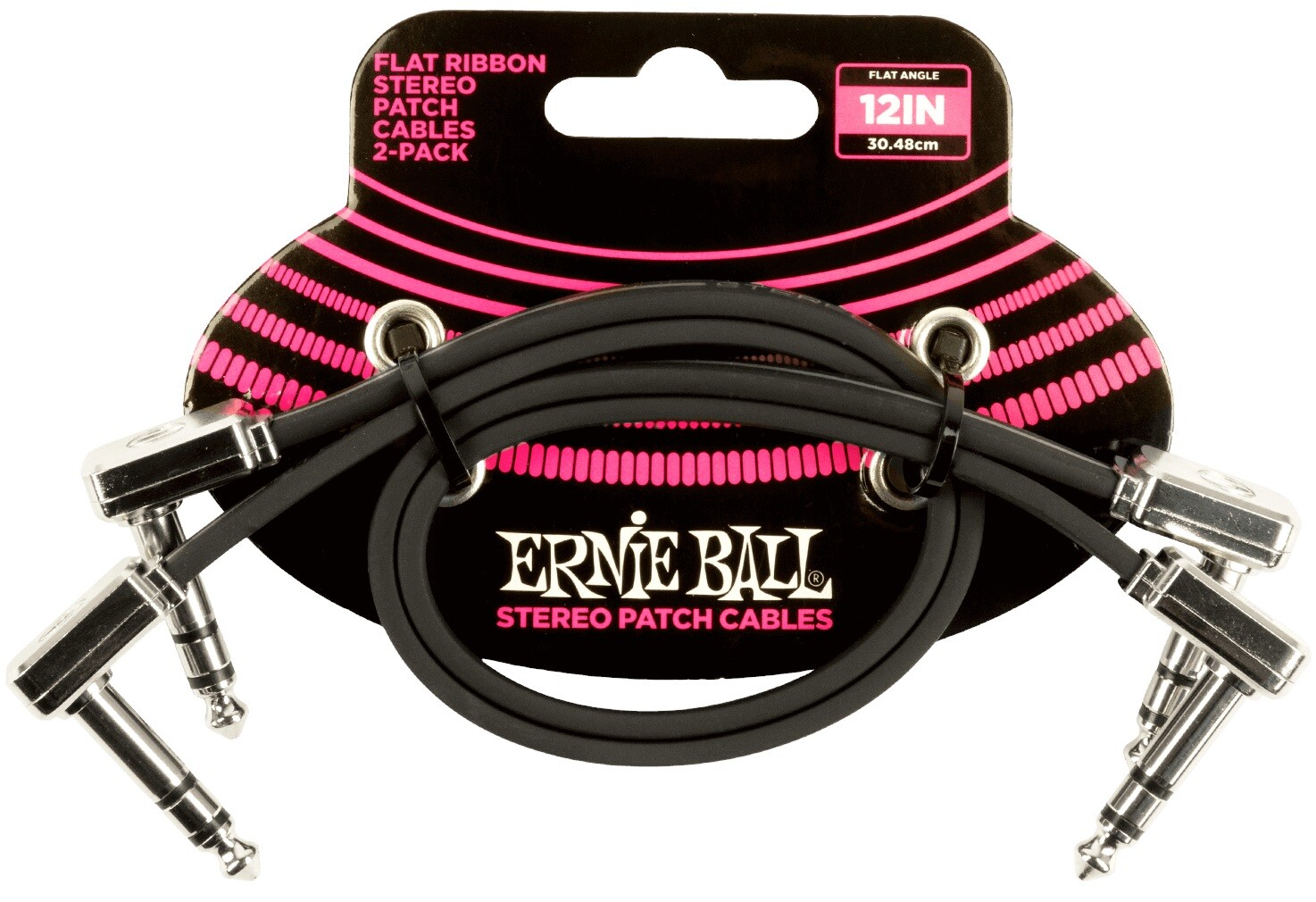 Ernie Ball Flat Ribbon Stereo Patch Cable 12