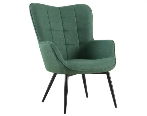 Křeslo Hannah, zelená tkanina