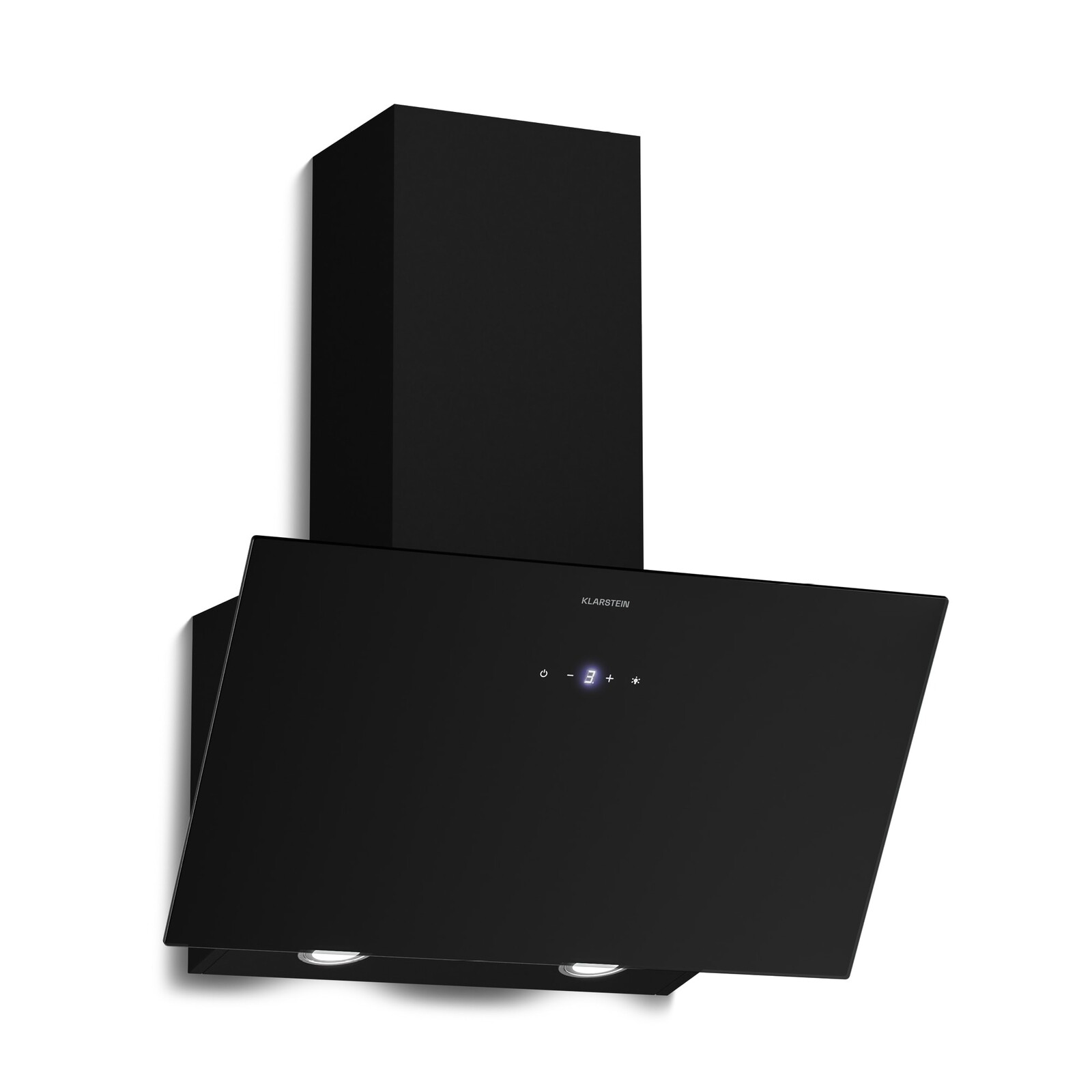 Klarstein Laurel šikmá digestoř | režim odsávání vzduchu a recirkulace | 417 m³/h | 60 cm