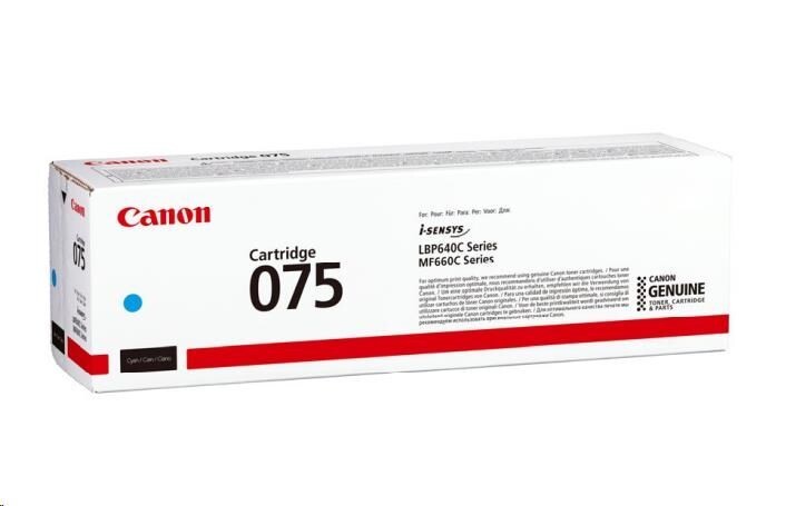 Canon TONER 075 C azurová pro i-SENSYS LBP646Cdw, LBP647Cdw, MF664Cdw, MF667Cdw (1300 str.)