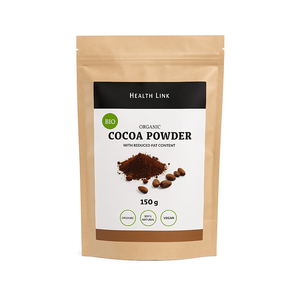 HEALTH LINK Kakaový prášek se sníženým obsahem tuku BIO 150 g