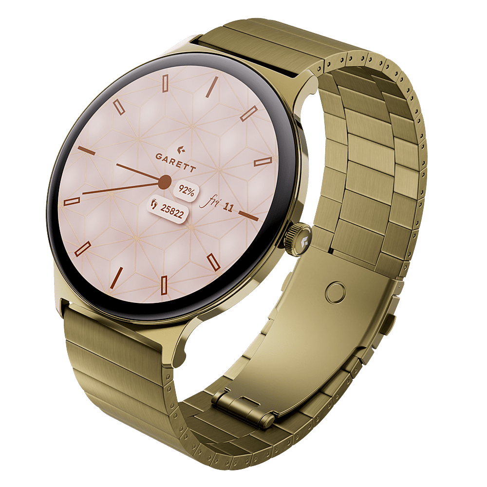 GARETT Smartwatch verona 2 zlatá gold solid steel chytré hodinky