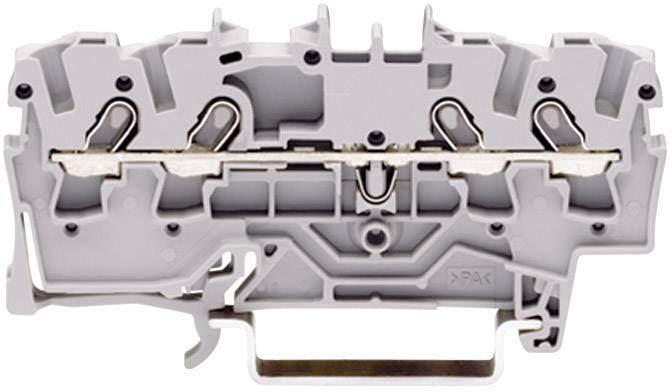 WAGO 2000-1401 průchodková svorka 3.50 mm pružinová svorka osazení: L šedá 1 ks